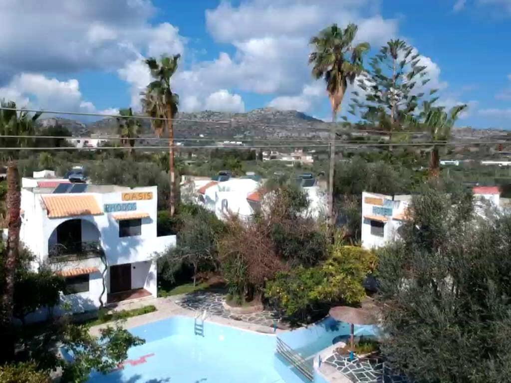 Oasis Hotel Bungalows Rhodes Afantou Dış mekan fotoğraf
